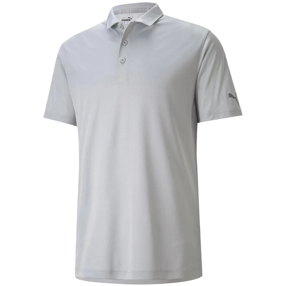PUMA Gamer Polo Short Sleeve Grey Men Small UV Resistant Lightweight Stretchy